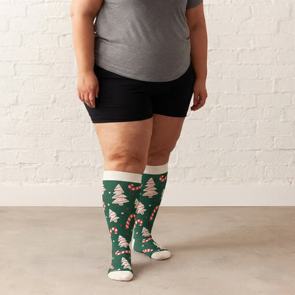 Chaussettes de compression pingouin festives grandes tailles - image 2