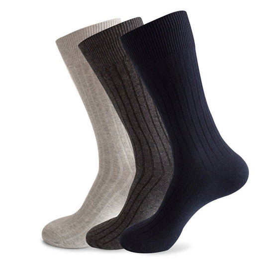 Chaussettes à rayures unies grande taille (3 paires)