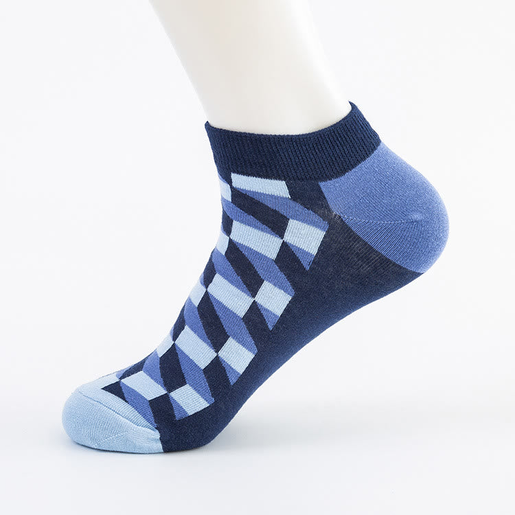 Chaussettes à motifs losanges (5 paires) - image 3