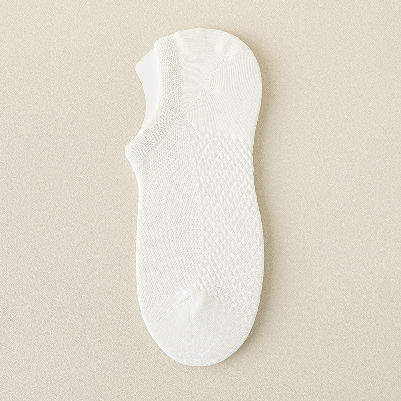 Chaussettes invisibles de massage en maille Plusock (5 paires) - Blanc - EU39-46 (US5-12) - image 16