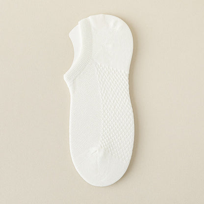 Chaussettes invisibles de massage en maille Plusock (5 paires) - Blanc - EU39-46 (US5-12) - image 16