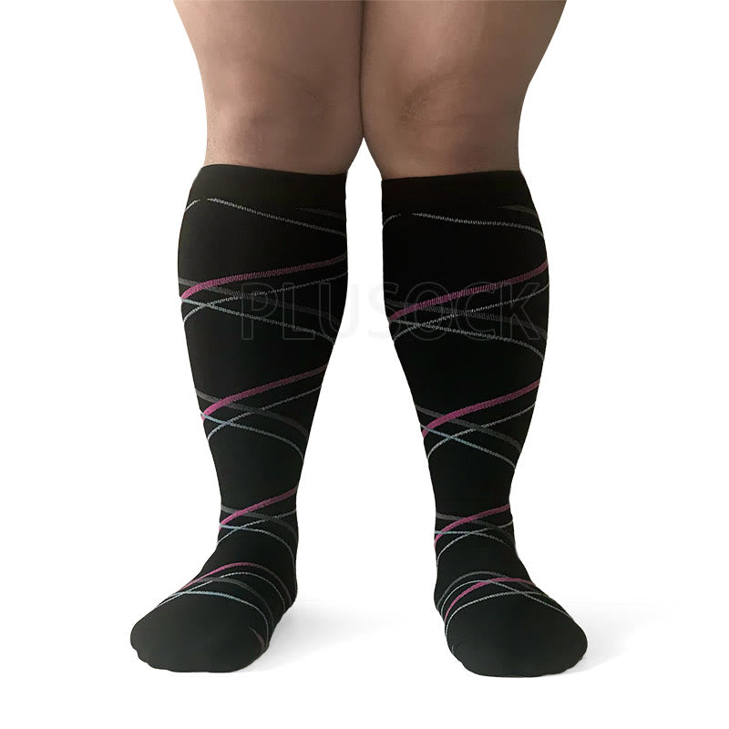 Chaussettes de compression Plusock Ribbon Grande Taille 2XL- 7XL (3 paires) - image 5