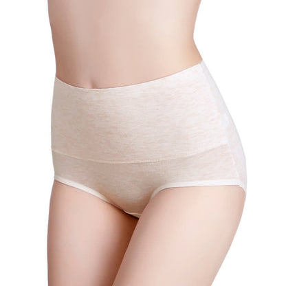 Culotte taille haute unie confortable (paquet de 4) - Abricot - 7XL - image 8