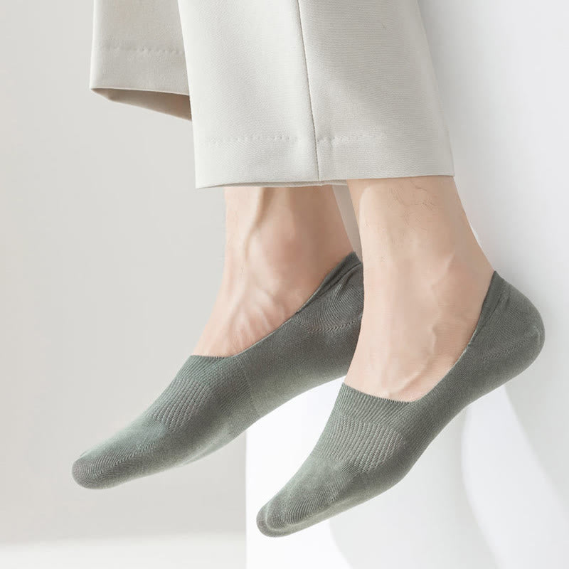 Chaussettes invisibles en maille élastique grande taille (5 paires)