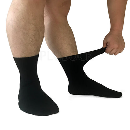 Chaussettes respirantes en coton doux grande taille (3 paires)
