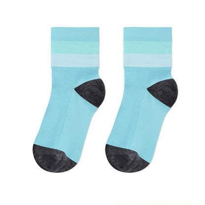 Chaussettes courtes respirantes couleur bonbon - Bleu clair - L/XL - image 23