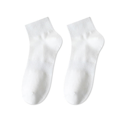 Chaussettes courtes respirantes en coton doux (7 paires) - Blanc - EU43-48 (US9.5-13.5) - image 9