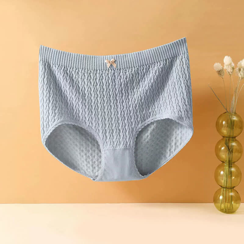 Culotte taille haute avec nœud papillon grande taille (5 paires)