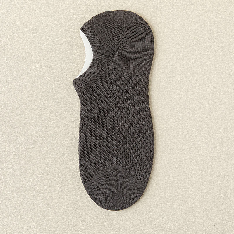 Chaussettes invisibles de massage en maille (5 paires) - Gris foncé - EU39-46 (US5-12) - image 18
