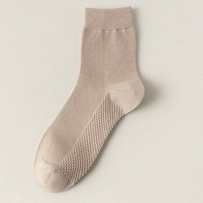 Chaussettes en maille de coton (5 paires) - Kaki - EU39-46 (US5-12) - image 22