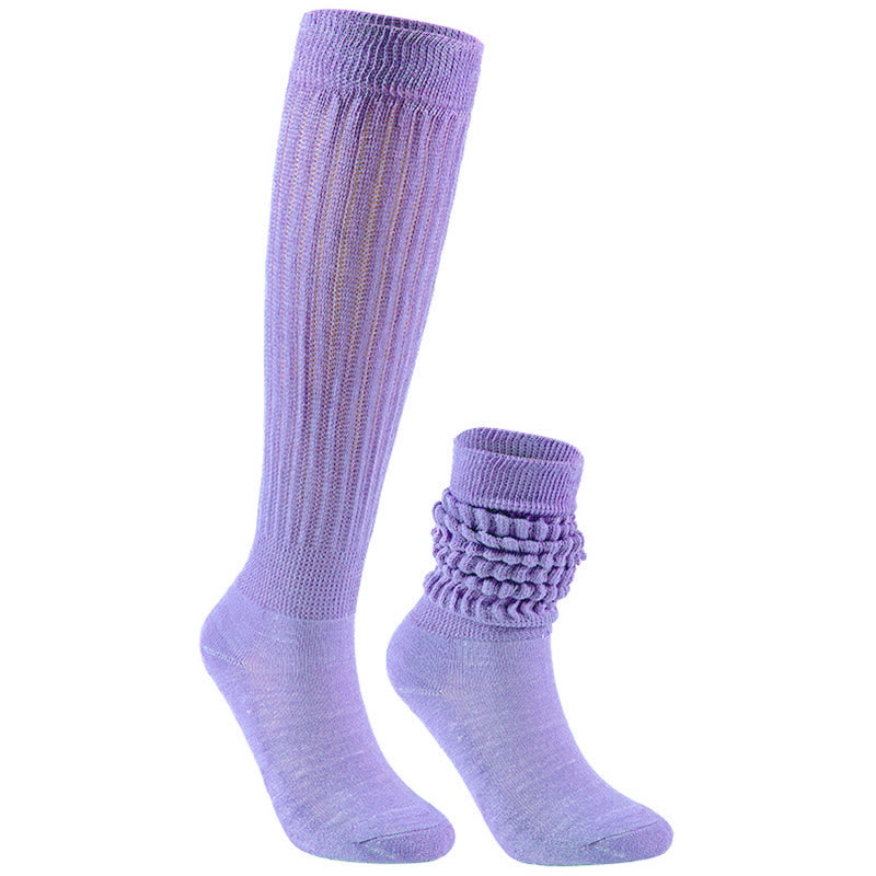Chaussettes souples couleur bonbon (2 paires) - Violet clair - EU36-42 (US3-8.5) - image 13