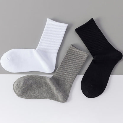 Chaussettes respirantes en coton doux grande taille (3 paires)