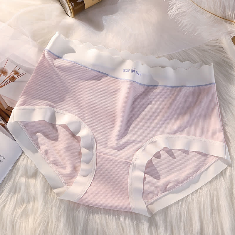 Culotte taille haute à nœud papillon (5 paires) - Rose - 3XL - image 11