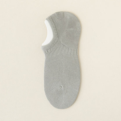 Chaussettes invisibles en coton et maille grande taille (5 paires)