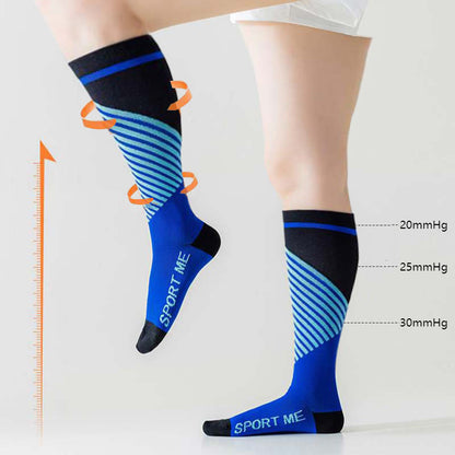 Chaussettes de compression respirantes professionnelles pour le sport (3 paires) - image 1