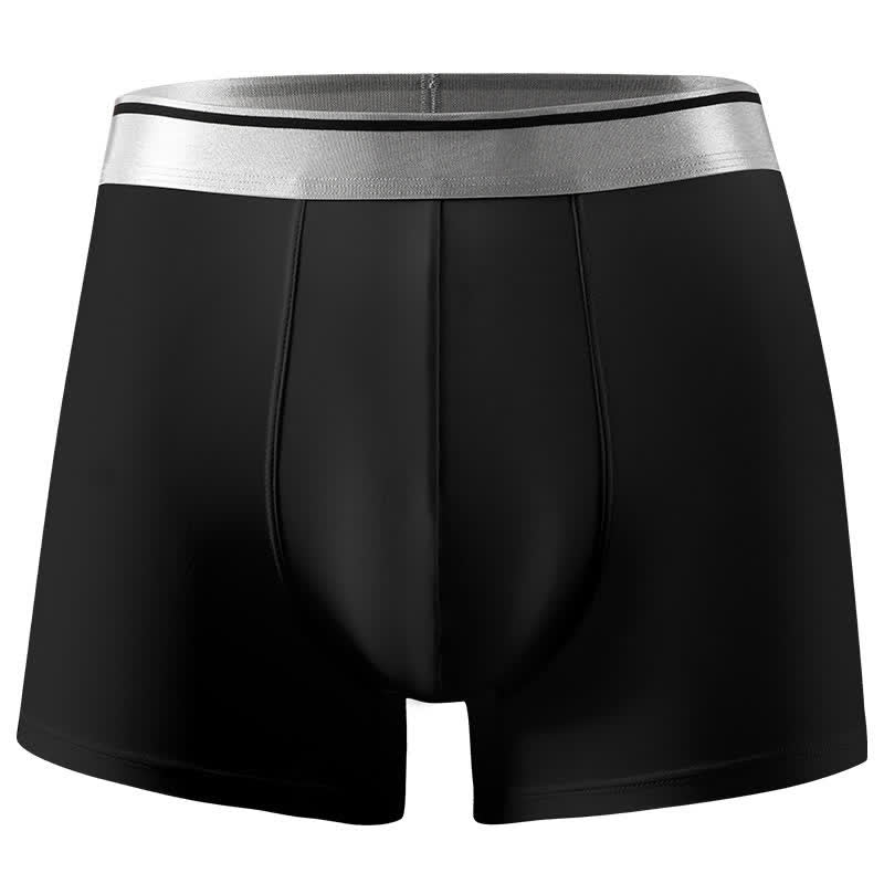 Culotte ultra-fine en soie glacée grande taille (1 paquet) - Noir - 12XL - image 2