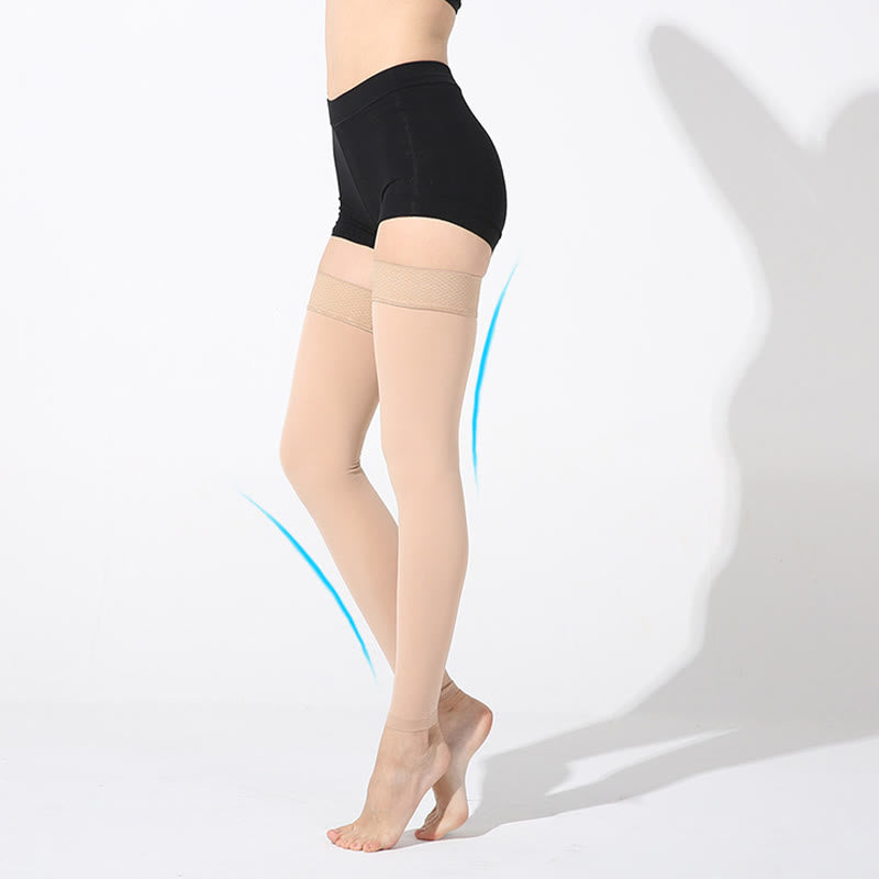 Chaussettes de compression solides pour genoux et cuisses - image 3