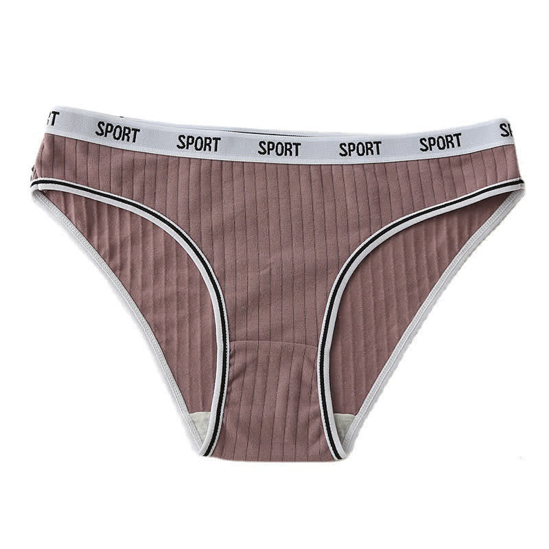 Culottes antibactériennes en coton taille haute (paquet de 4) - Violet - 4XL - image 3