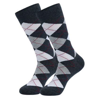 Chaussettes à pois et losanges (5 paires) - image 3