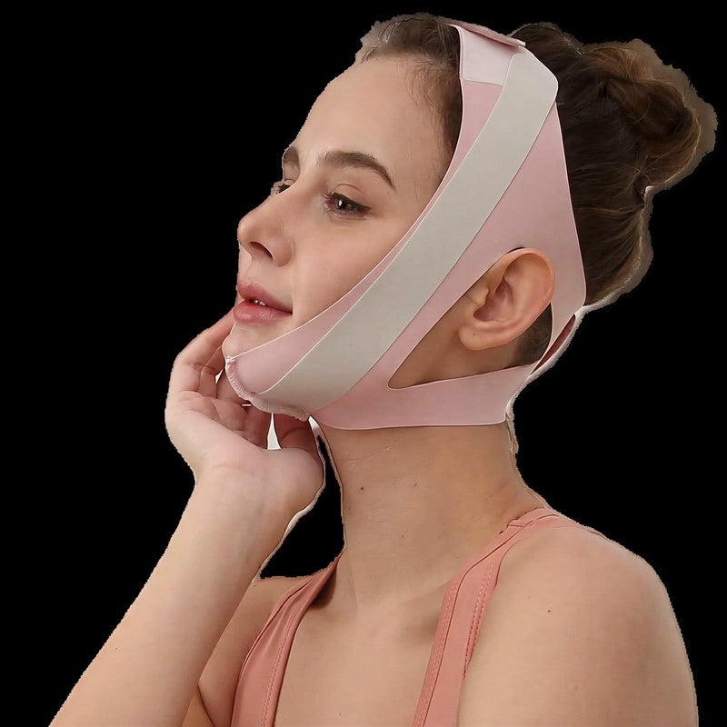 Bandage de soutien facial extensible et souple - Rose - One Size - image 2