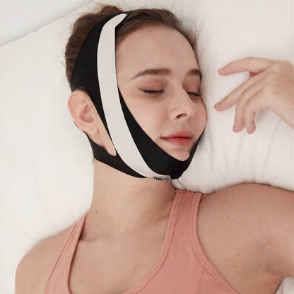 Bandage de soutien facial extensible et souple - Noir - One Size - image 0