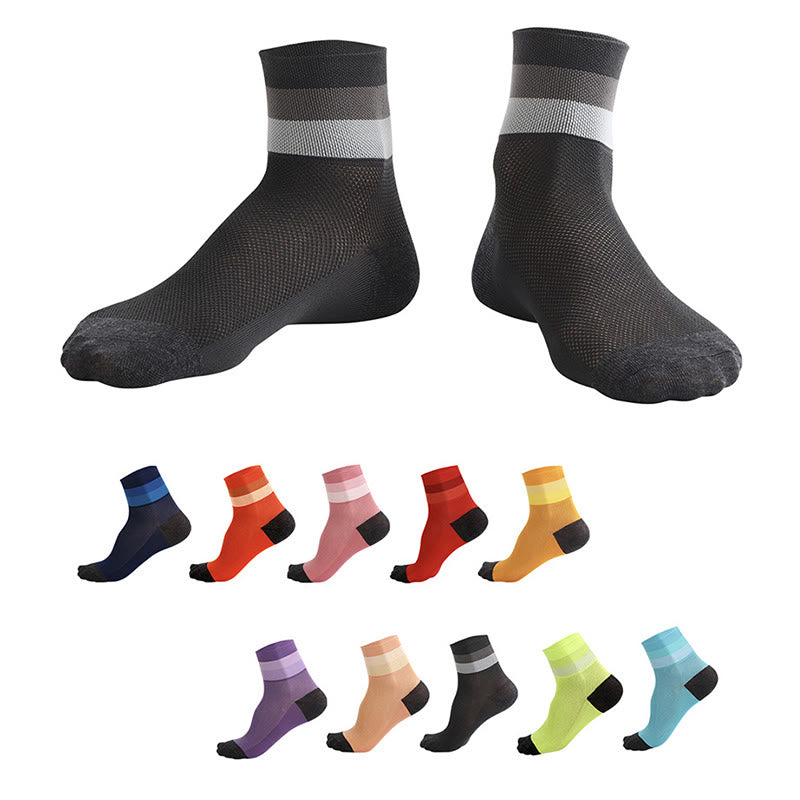Chaussettes courtes respirantes couleur bonbon