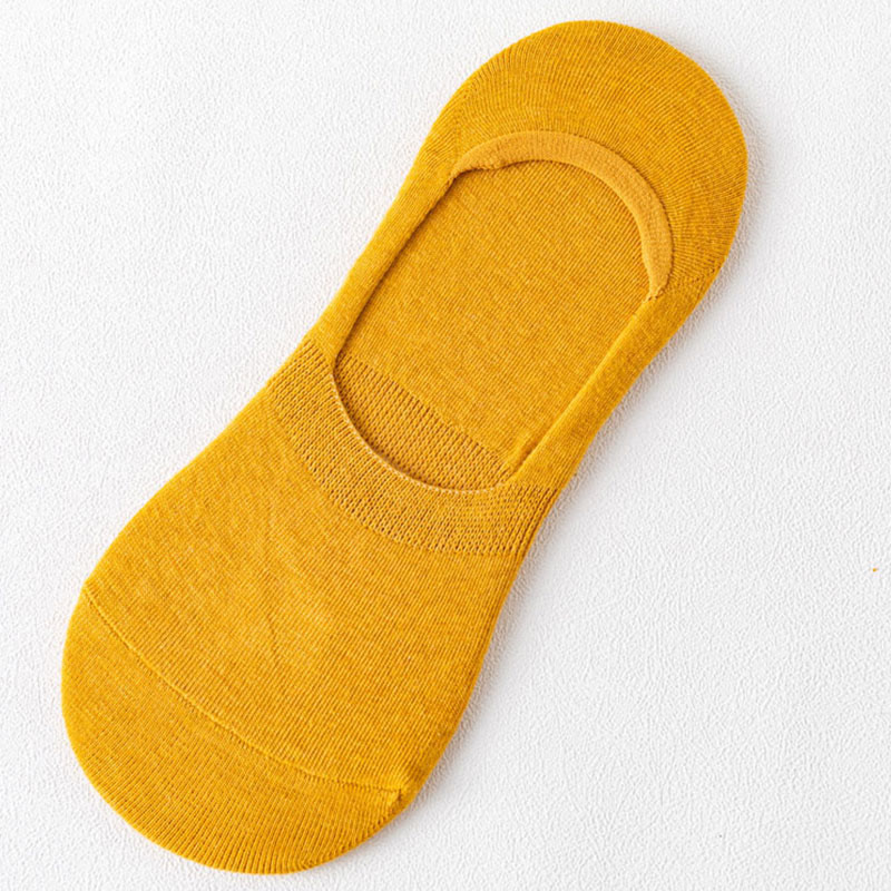 Chaussettes invisibles antidérapantes Plusock (5 paires) - Jaune - EU43-47 (US9.5-12.5) - image 10