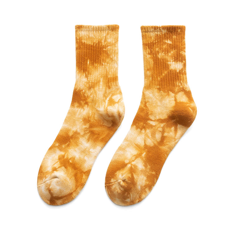 Chaussettes courtes colorées tie-dye Plusock (4 paires) - image 15