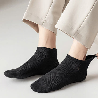 Chaussettes respirantes à la cheville grande taille (5 paires)