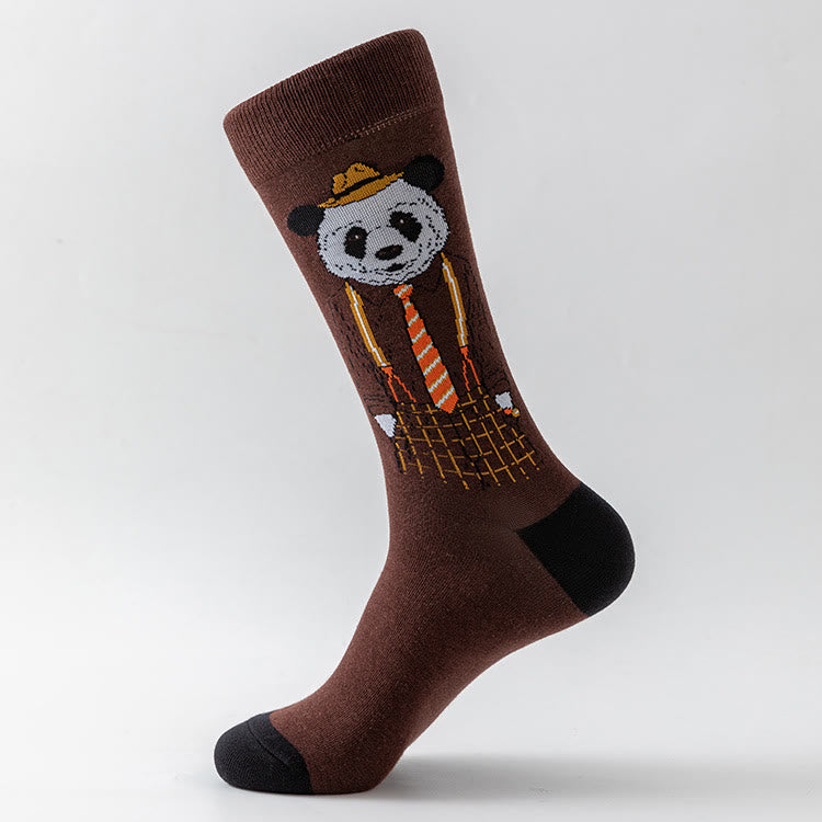 Chaussettes mi-mollet à imprimé animal grande taille (5 paires) - image 4