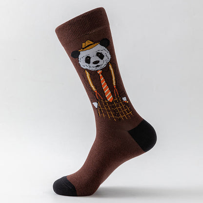 Chaussettes mi-mollet à imprimé animal grande taille (5 paires) - image 4