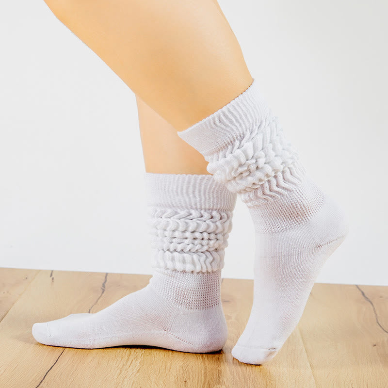 Chaussettes souples couleur bonbon (2 paires) - Blanc - EU36-42 (US3-8.5) - image 3