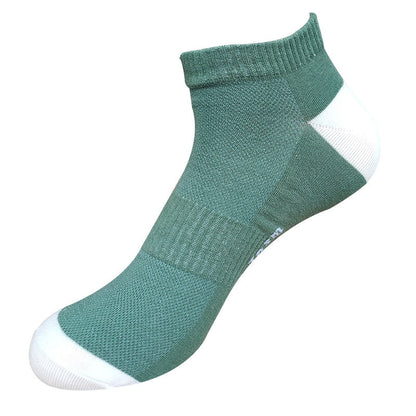Chaussettes Plusock Letter Mesh Ankle Socks (5 paires) - Vert - EU42-48 (US8-13) - image 11