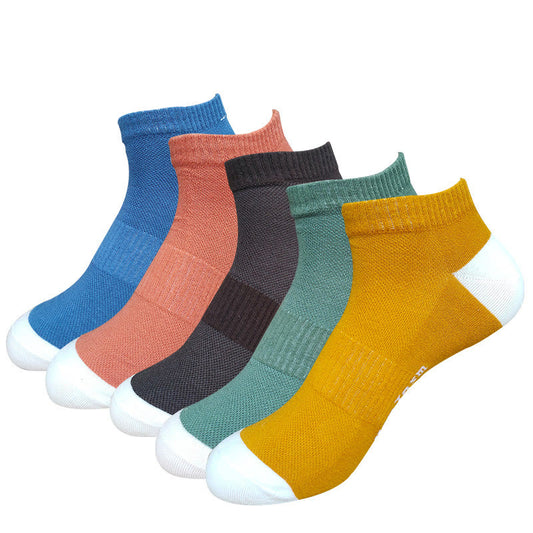 Chaussettes Plusock Letter Mesh Ankle Socks (5 paires) - image 0