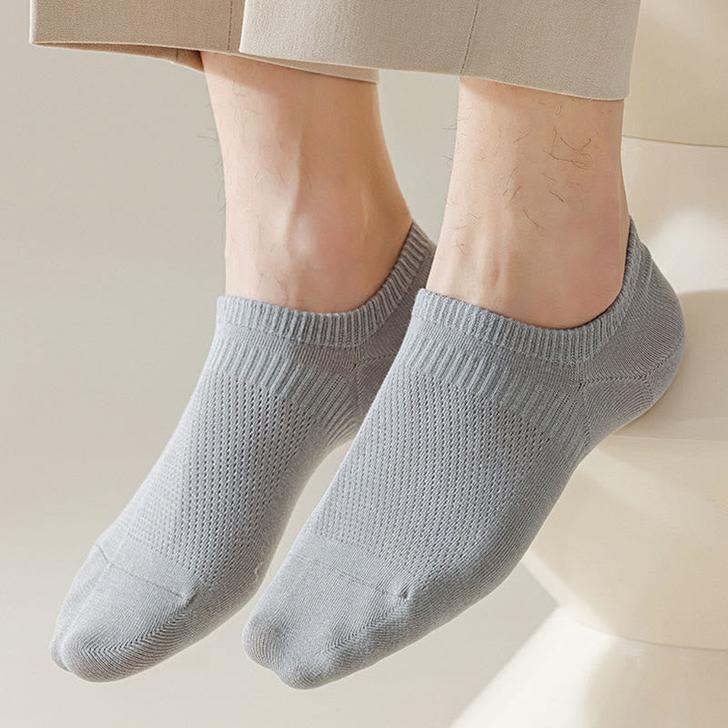 Chaussettes invisibles en coton mesh Plusock (5 paires) - image 7