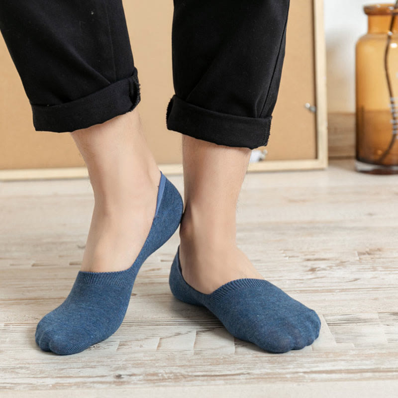 Chaussettes invisibles antidérapantes (5 paires) - image 2