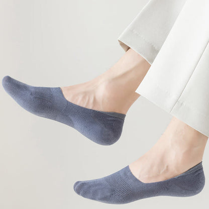 Chaussettes invisibles en maille élastique grande taille (5 paires)