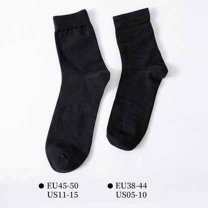Chaussettes mi-mollet douces et unies (5 paires) - image 6