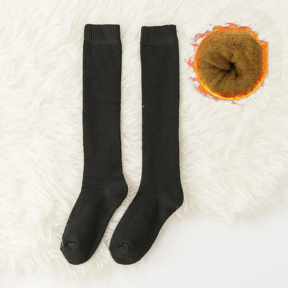 Chaussettes hautes épaisses de couleur unie (6 paires) - Noir - 40(US2-7) - image 7