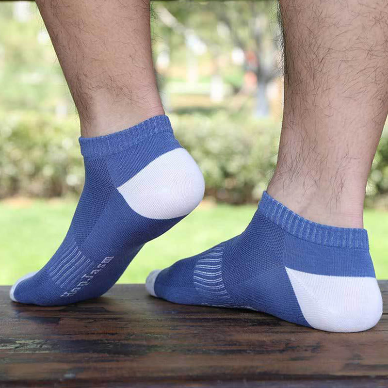 Chaussettes Plusock Letter Mesh Ankle Socks (5 paires) - image 2