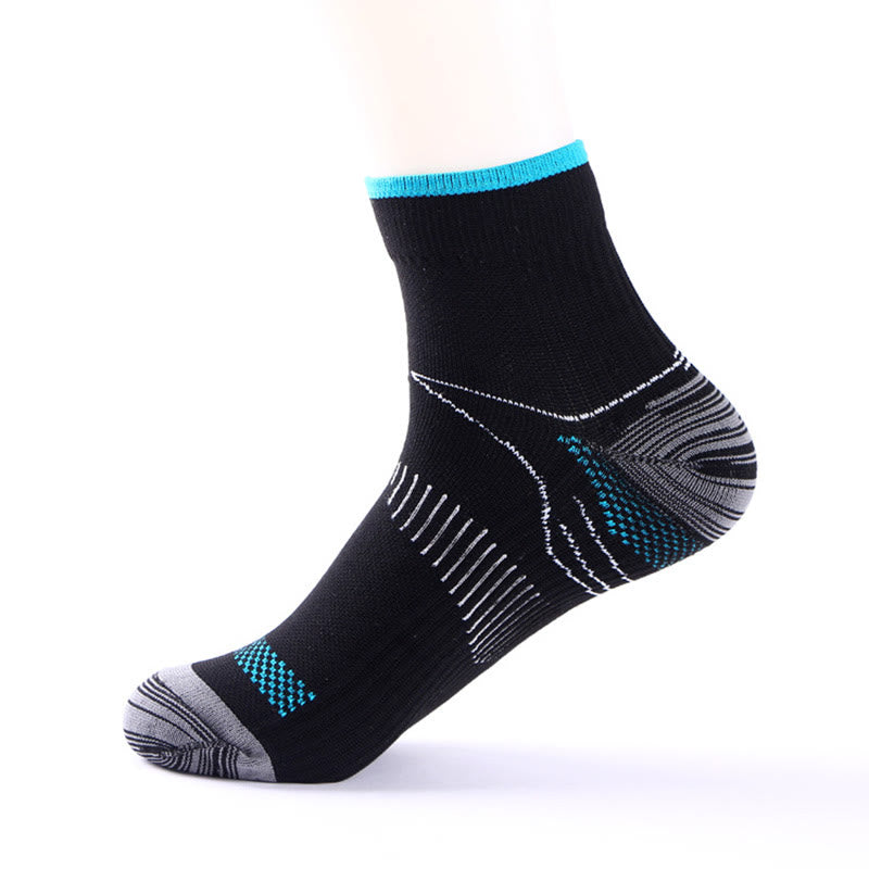 Chaussettes de compression élastiques de sport Plusock pour chevilles (10 paires) - Bleu clair - L/XL - image 17