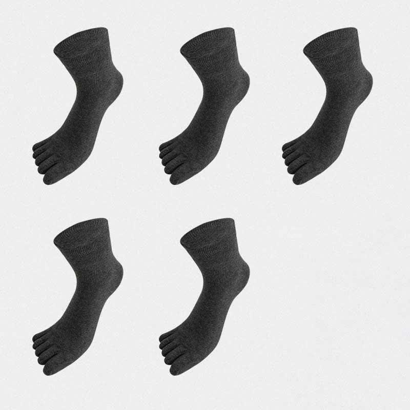 Chaussettes antibactériennes d'alignement à cinq orteils grande taille (5 paires)