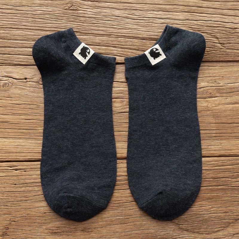 Chaussettes en coton à motifs amusants (3 paires) - 42-48 - Bleu marine - image 13