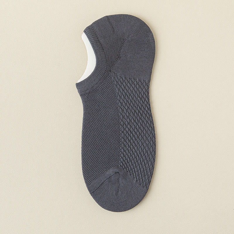 Chaussettes invisibles de massage en maille (5 paires) - Bleu foncé - EU39-46 (US5-12) - image 20
