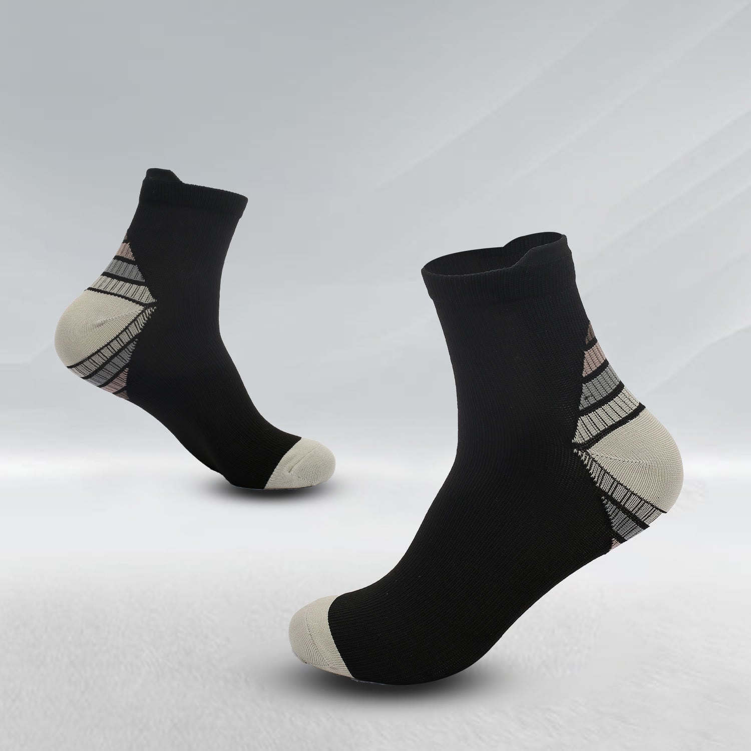 Chaussettes de compression élastiques pour le sport (7 paires) - Gris - L/XL - image 10