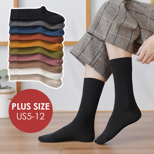 Chaussettes mi-mollet souples et résistantes grande taille (8 paires) - image 1