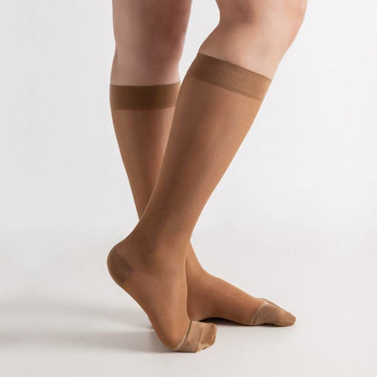 Chaussettes de compression transparentes de couleur pure - image 3