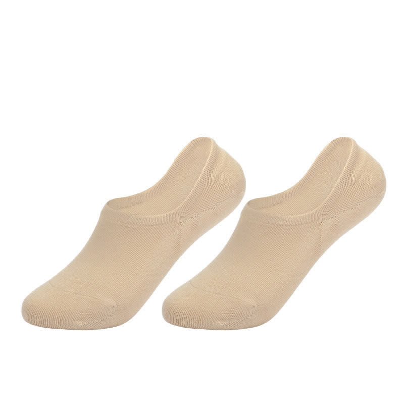 Chaussettes invisibles en coton antidérapant (4 paires) - Nu - EU41-43 (US7.5-9) - image 8