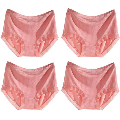 Culotte taille haute sans coutures (4 paires) - Rose - 4XL - image 16