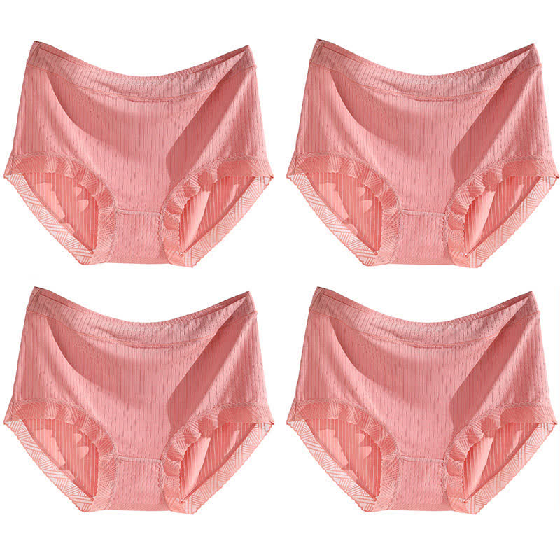 Culotte taille haute sans coutures (4 paires) - Rose - 4XL - image 16